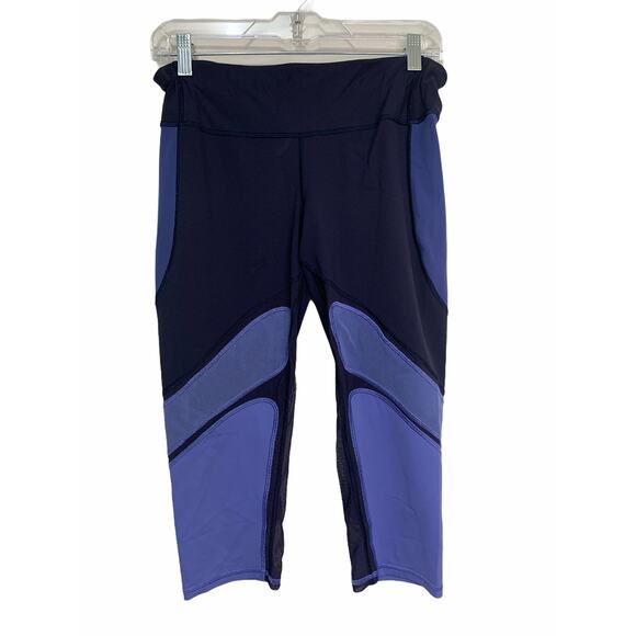 lululemon COLOUR RUSH CROP leggings‎ blue size 10 - Picture 1 of 5